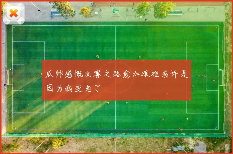 瓜帅感慨决赛之路愈加艰难或许是因为我变老了